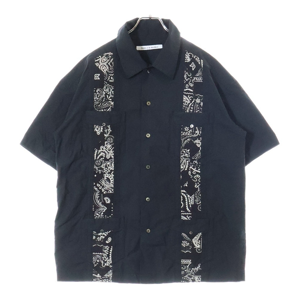 Children of the discordance(チルドレンオブザディスコーダンス) BANDANA CUBA SHIRT S/S バンダナキューバ 半袖シャツ ブラック COTDSH-138
