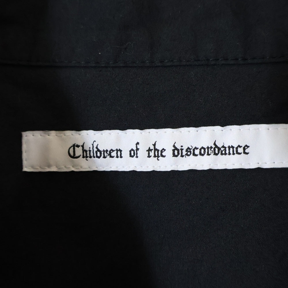 Children of the discordance(チルドレンオブザディスコーダンス) BANDANA CUBA SHIRT S/S バンダナキューバ 半袖シャツ ブラック COTDSH-138