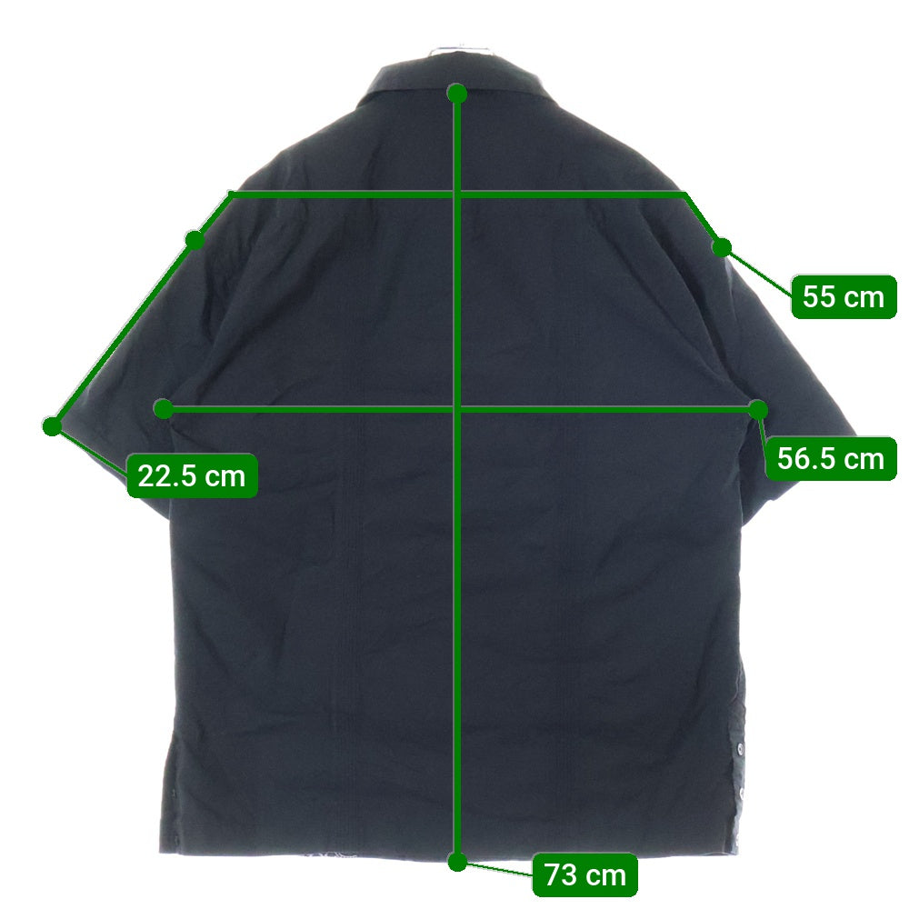 Children of the discordance(チルドレンオブザディスコーダンス) BANDANA CUBA SHIRT S/S バンダナキューバ 半袖シャツ ブラック COTDSH-138