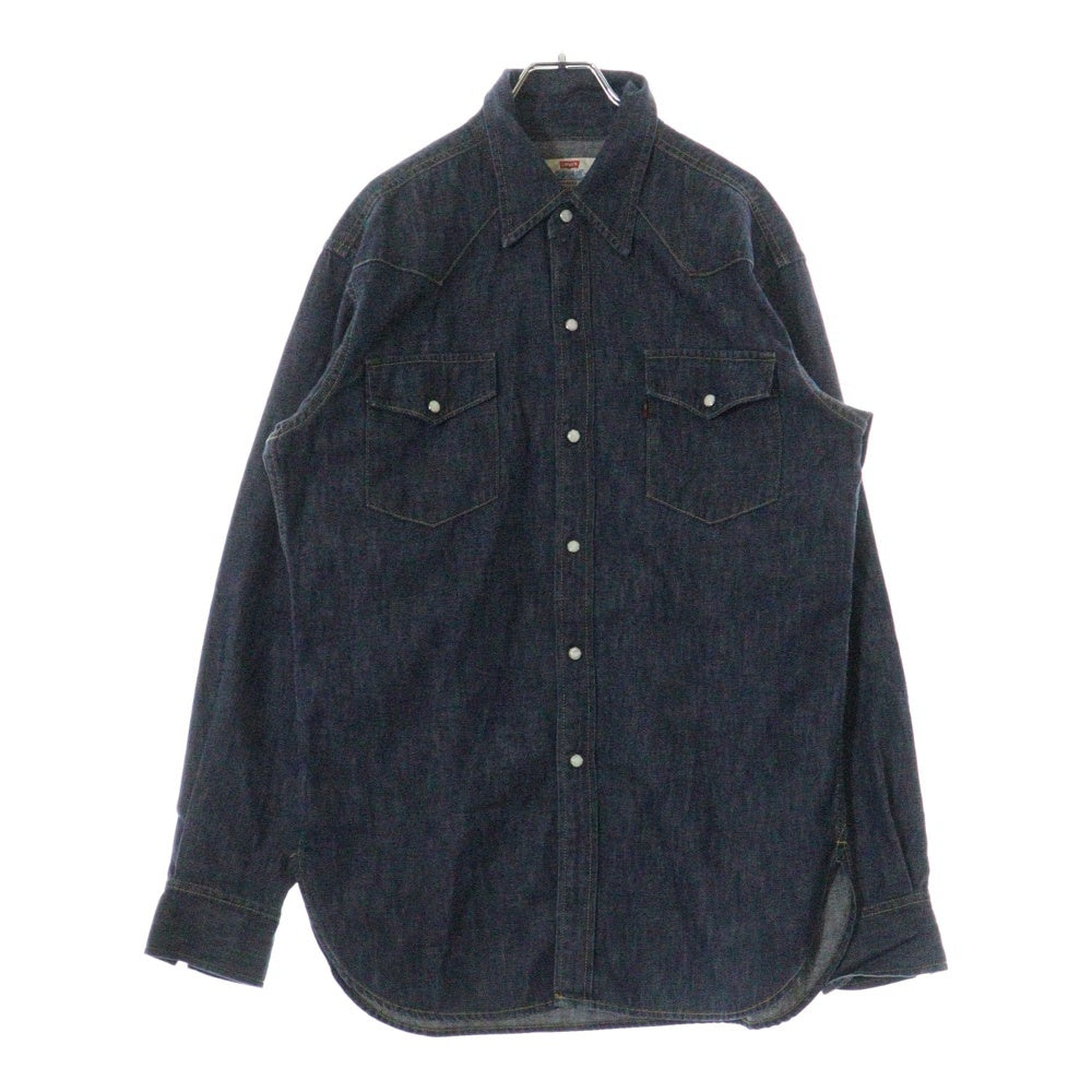 Levi's(リーバイス) スナップボタンフライ デニム 長袖シャツ インディゴ 60502-5201