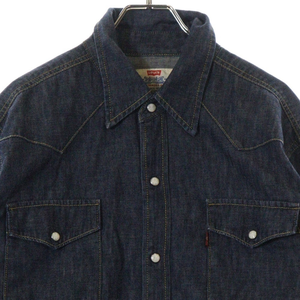 Levi's(リーバイス) スナップボタンフライ デニム 長袖シャツ インディゴ 60502-5201