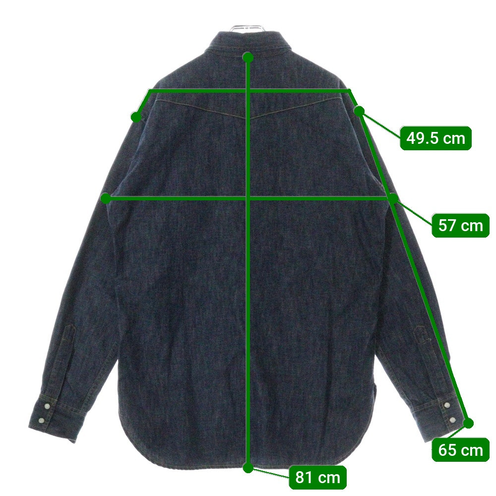 Levi's(リーバイス) スナップボタンフライ デニム 長袖シャツ インディゴ 60502-5201