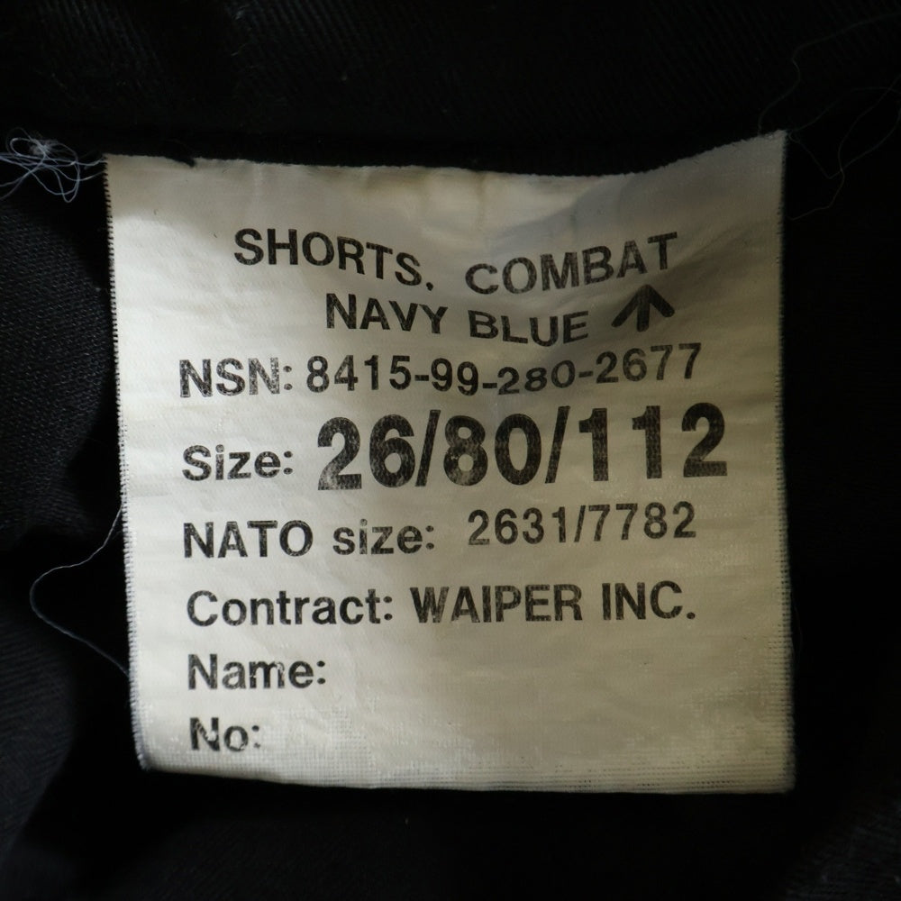 WAIPER.inc(ワイパー) ROYAL NAVY COMBAT SHORTS ロイヤルネイビー コンバットショーツ ハーフパンツ ブラック 22WP105
