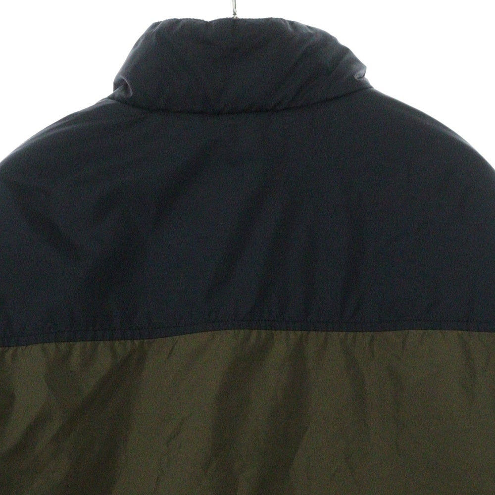 New Balance(ニューバランス) ロゴプリント ジップアップ 中綿ジャケット カーキ/ブラック JMJL7948