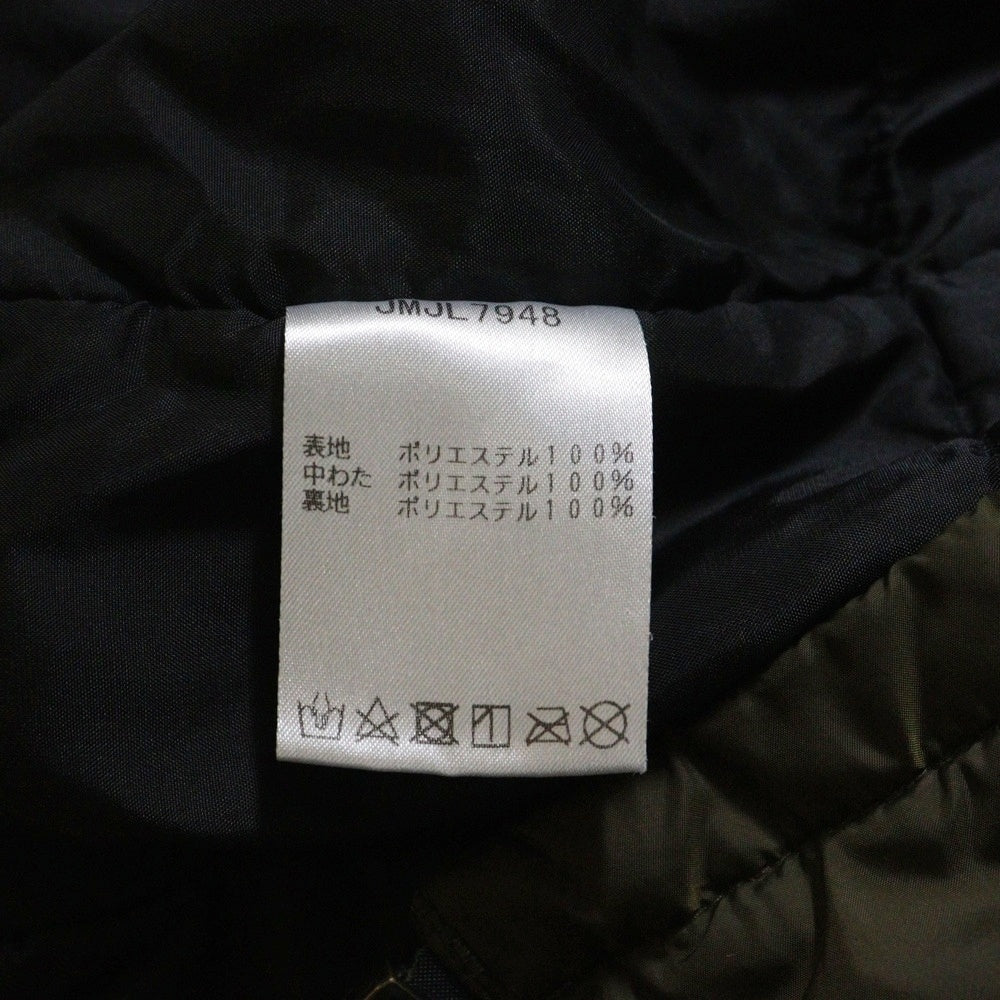New Balance(ニューバランス) ロゴプリント ジップアップ 中綿ジャケット カーキ/ブラック JMJL7948