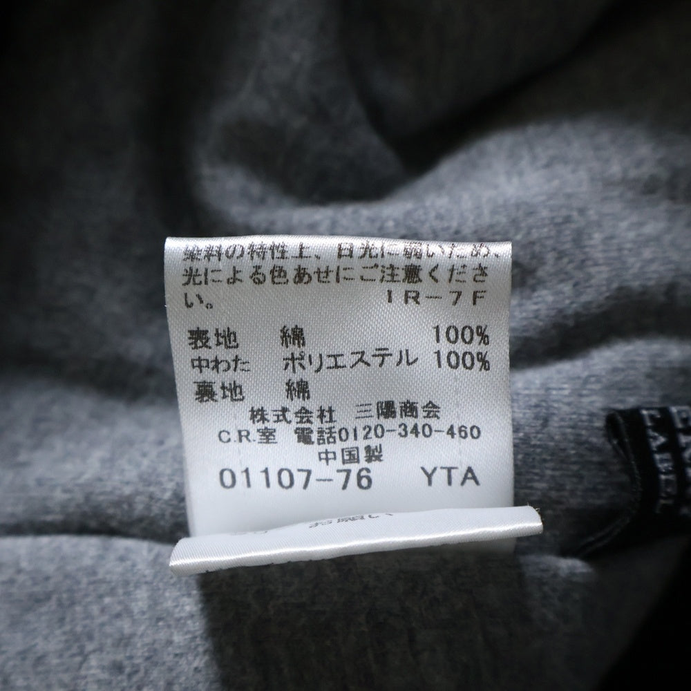 BURBERRY BLACK LABEL(バーバリー ブラックレーベル) ロゴワッペン ボタンダウン フーデット ダウンベスト ブラック D1P10-419-09