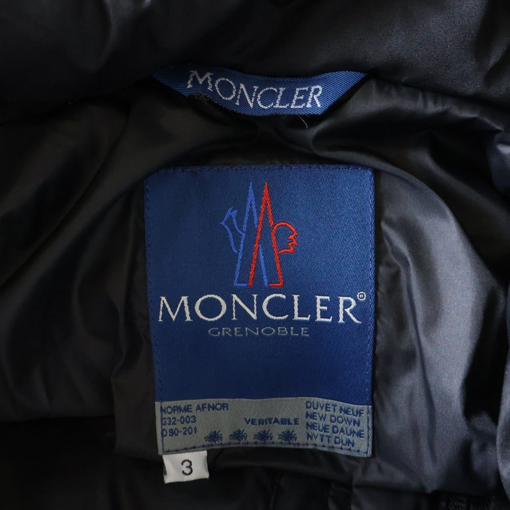 MONCLER GRENOBLE(モンクレールグルノーブル) 90S ジップアップ フーデッド ダウンジャケット ブラック