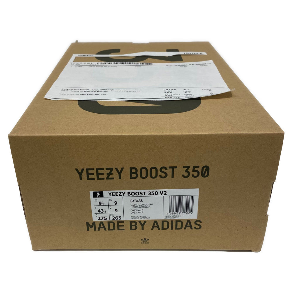 adidas(アディダス) YEEZY BOOST 350V2 LIGHT イージーブースト350V2 ライト ローカットスニーカー ホワイト US9.5/27.5cm GY3438