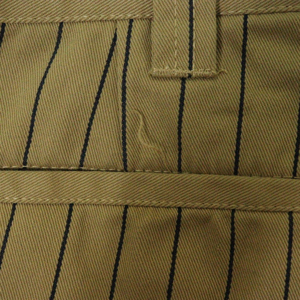 SUPREME(シュプリーム) 21SS Stripe Work Pants ストライプ コットン ワークパンツ ブラウン