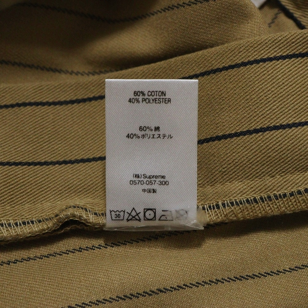SUPREME(シュプリーム) 21SS Stripe Work Pants ストライプ コットン ワークパンツ ブラウン