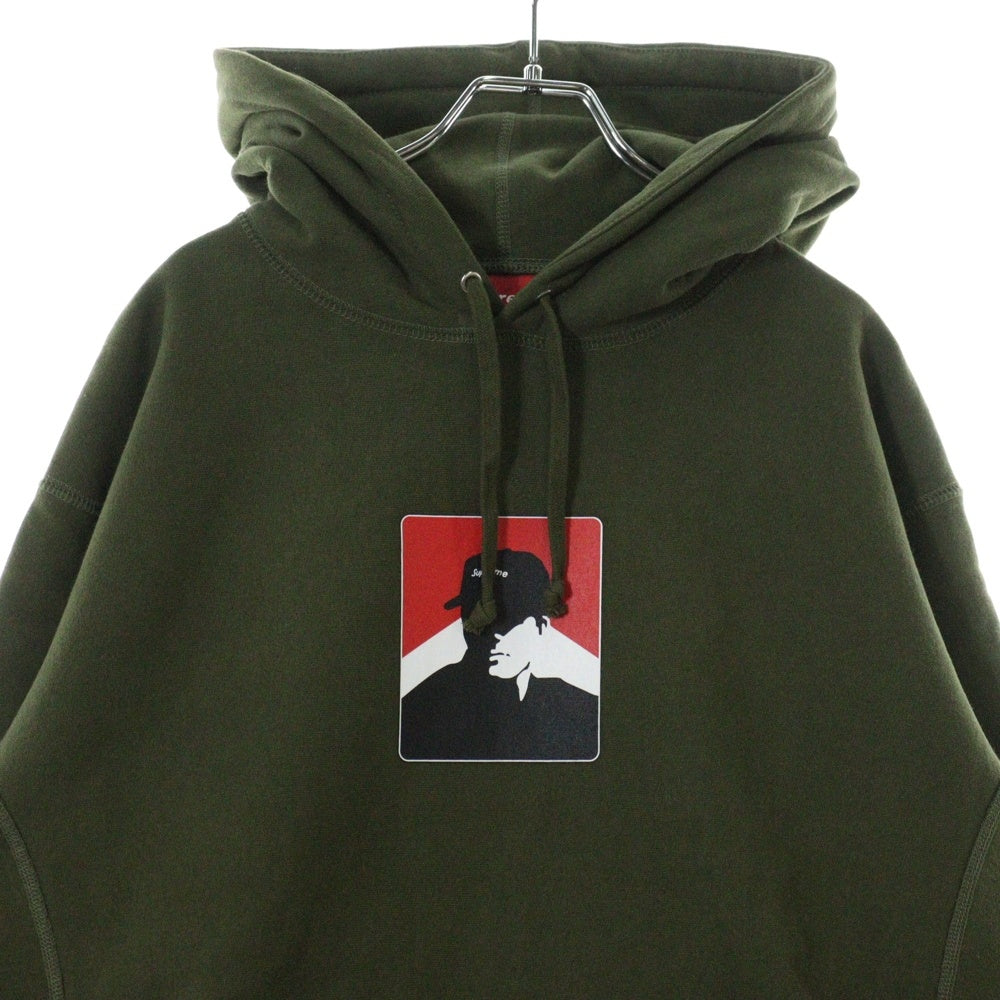 SUPREME(シュプリーム) 20AW Portrait Hooded Sweatshirt ポートレート グラフィックプリント スウェットプルオーバーパーカー グリーン