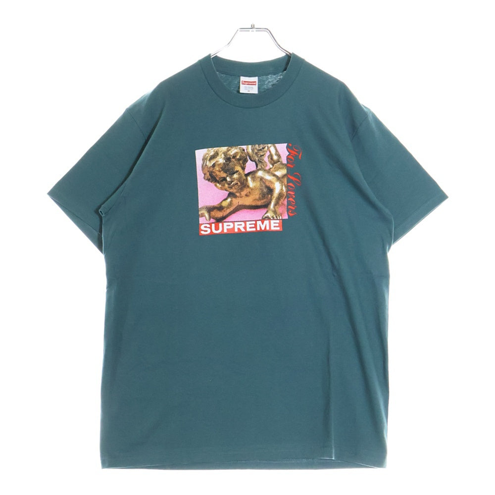 SUPREME(シュプリーム) 20AW Lovers Tee ラバーズ グラフィックプリント クルーネック半袖Tシャツ カットソー グリーン