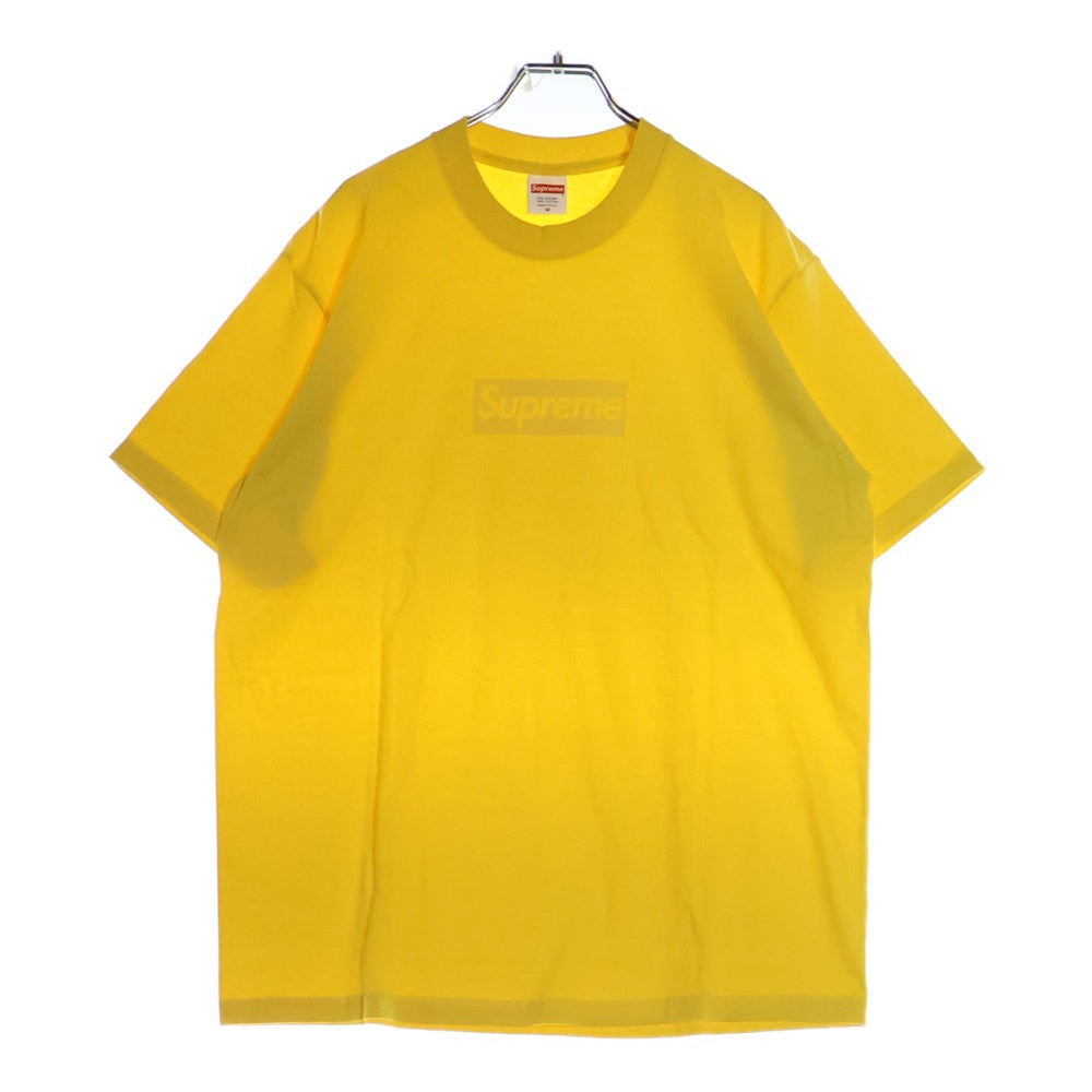 SUPREME(シュプリーム) 23SS Tonal Box Logo Tee トーナル ボックスロゴ クルーネック半袖Tシャツ カットソー イエロー