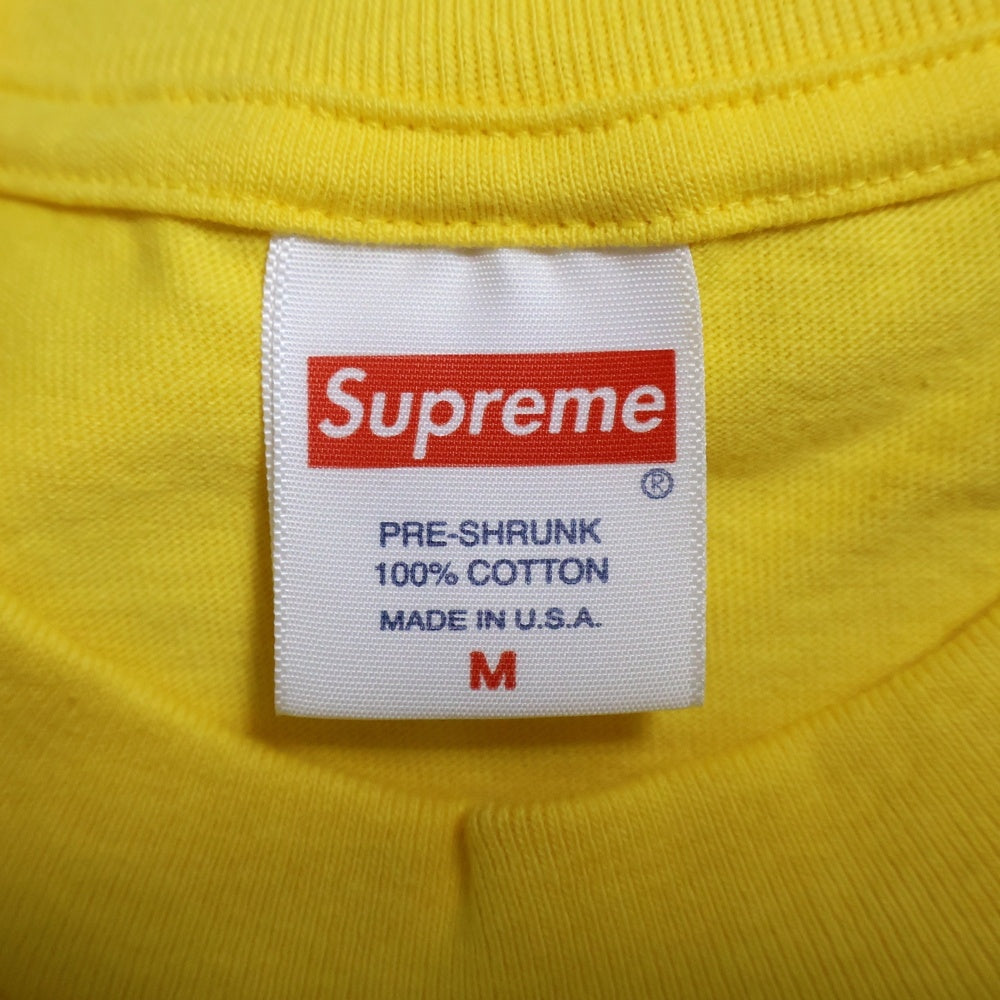 SUPREME(シュプリーム) 23SS Tonal Box Logo Tee トーナル ボックスロゴ クルーネック半袖Tシャツ カットソー イエロー