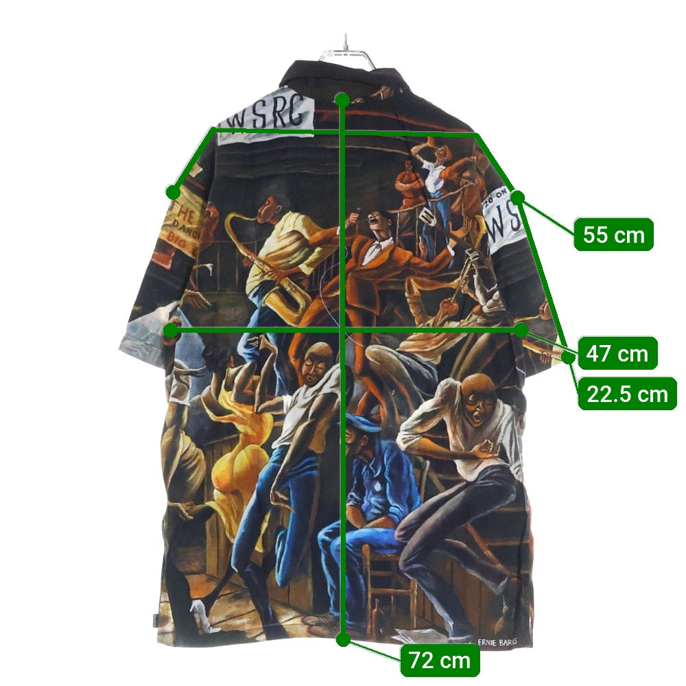 SUPREME(シュプリーム) 25SS ×Ernie Barnes S/S Shirt アーニーバーンズ グラフィック 半袖レーヨンシャツ 総柄 マルチカラー