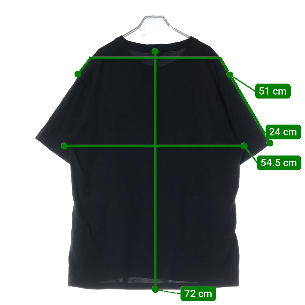 LOEWE(ロエベ) RELAXED FIT T-SHIRT グリッチ アナグラム ロゴ リラックスフィット クルーネック 半袖Tシャツ カットソー ブラック H526Y22J61