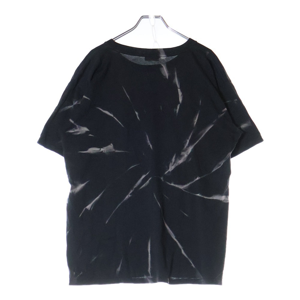 CELINE(セリーヌ) LOOSE FIT T-SHIRT ルーズフィット フロントロゴ タイダイ クルーネック 半袖Tシャツ カットソー ブラック 2X820643O
