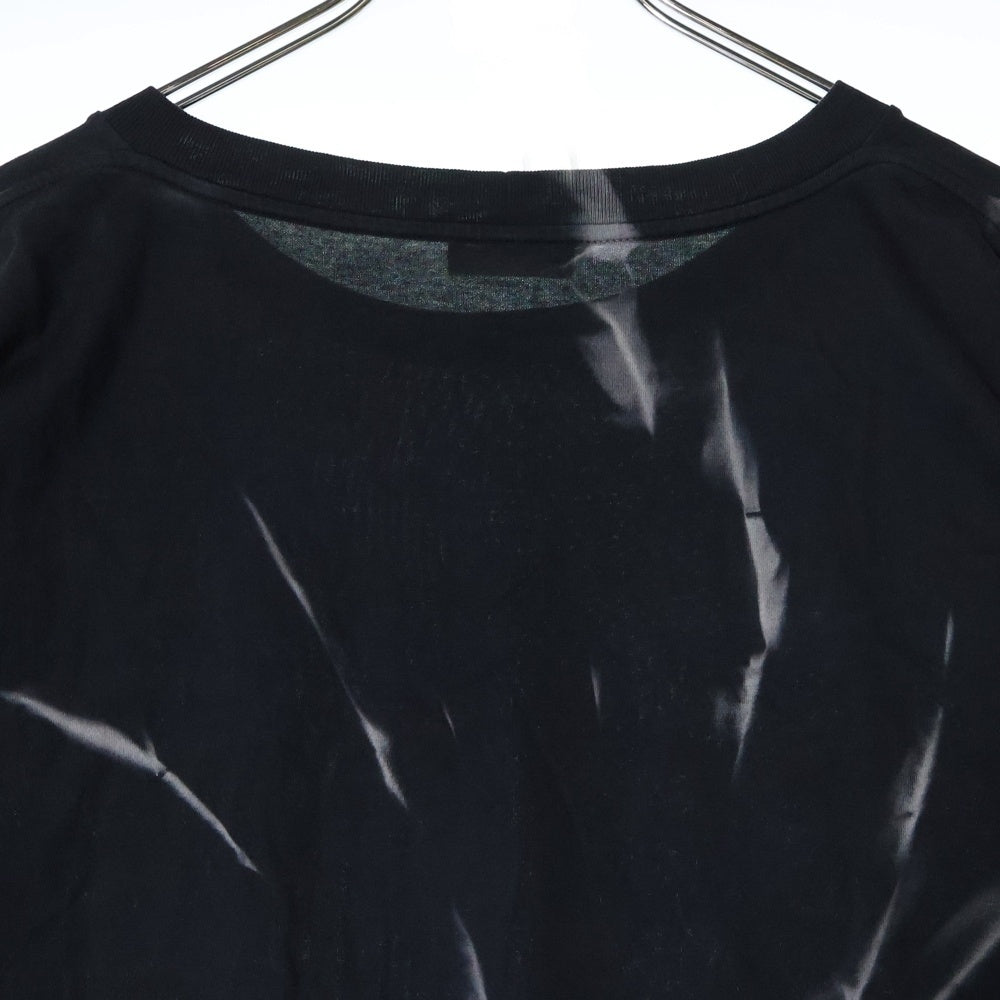 CELINE(セリーヌ) LOOSE FIT T-SHIRT ルーズフィット フロントロゴ タイダイ クルーネック 半袖Tシャツ カットソー ブラック 2X820643O