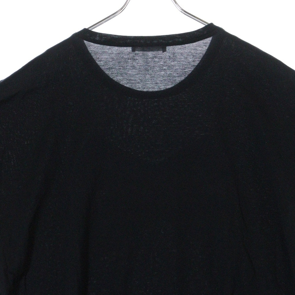 DOLCE & GABBANA(ドルチェアンドガッバーナ) クロスロゴ クルーネック コットン 半袖Tシャツ カットソー ネイビー G8ID3T
