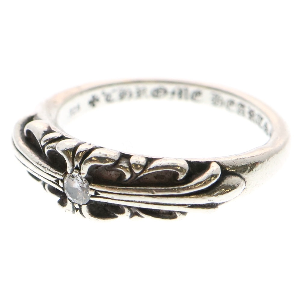 CHROME HEARTS(クロムハーツ) BABY CLASSIC 1 DIA ベイビークラシックフローラルクロスリング 1ダイヤ シルバー