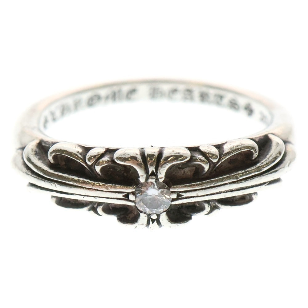 CHROME HEARTS(クロムハーツ) BABY CLASSIC 1 DIA ベイビークラシックフローラルクロスリング 1ダイヤ シルバー