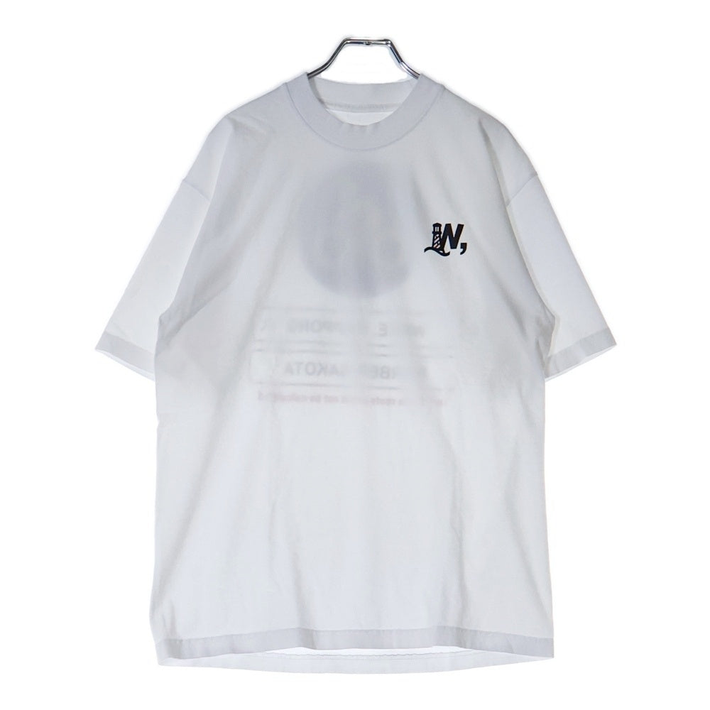 BBS BARBER SAKOTA(バーバーサコタ) ×WAKE SAPPORO bicycle route to wake Tshirt ウェイク札幌 バイシクルプリントTシャツ ホワイト