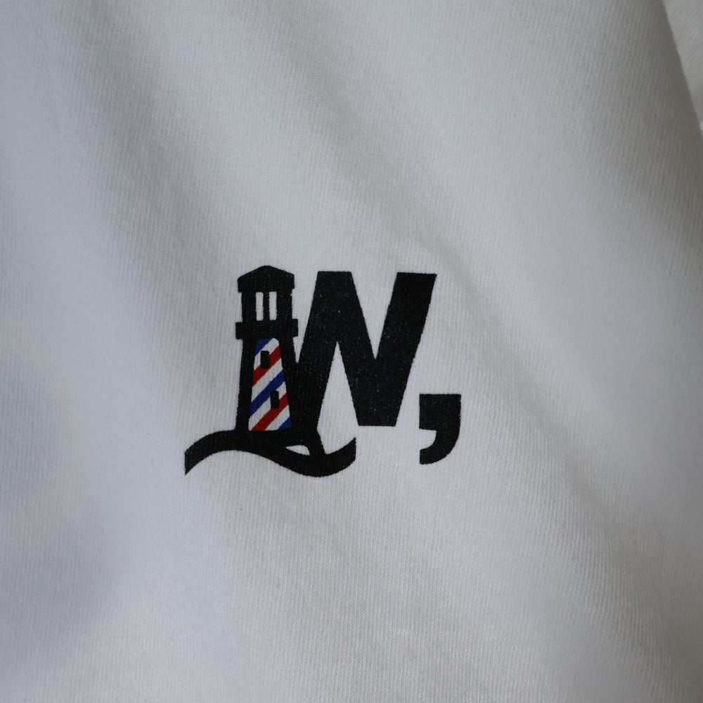 BBS BARBER SAKOTA(バーバーサコタ) ×WAKE SAPPORO bicycle route to wake Tshirt ウェイク札幌 バイシクルプリントTシャツ ホワイト