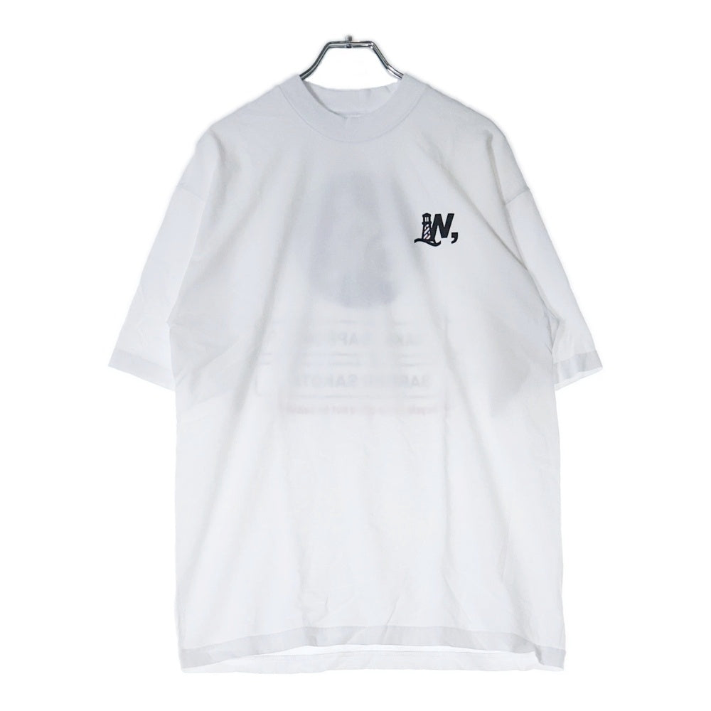 BBS BARBER SAKOTA(バーバーサコタ) ×WAKE SAPPORO bicycle route to wake Tshirt ウェイク札幌 バイシクルプリントTシャツ ホワイト