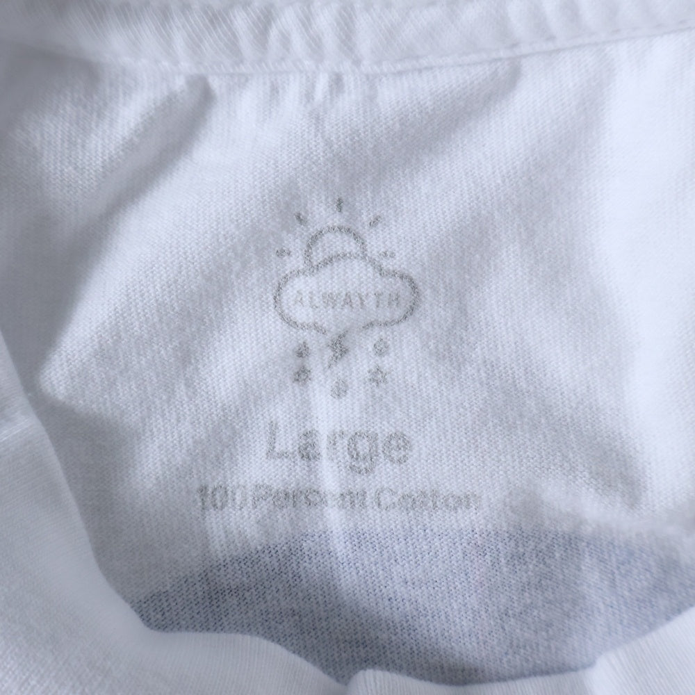 BBS BARBER SAKOTA(バーバーサコタ) ×WAKE SAPPORO bicycle route to wake Tshirt ウェイク札幌 バイシクルプリントTシャツ ホワイト