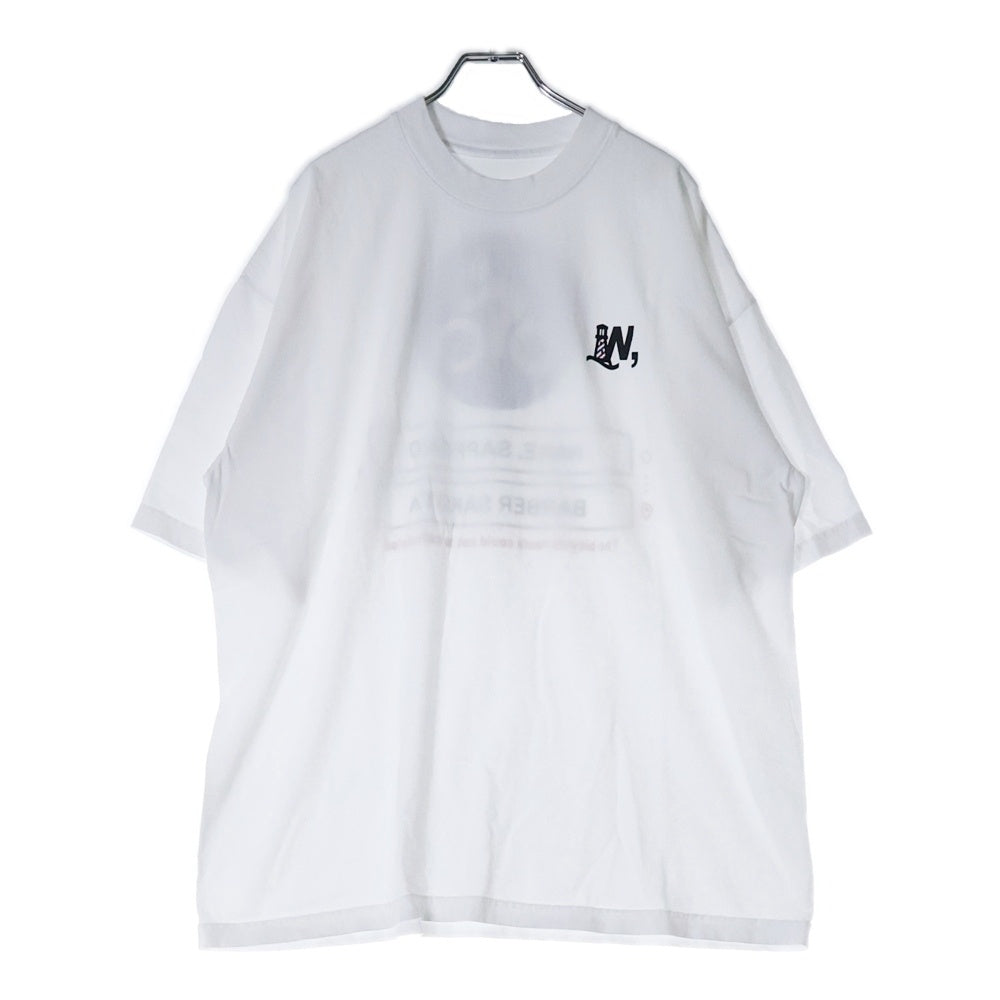 BBS BARBER SAKOTA(バーバーサコタ) ×WAKE SAPPORO bicycle route to wake Tshirt ウェイク札幌 バイシクルプリントTシャツ ホワイト