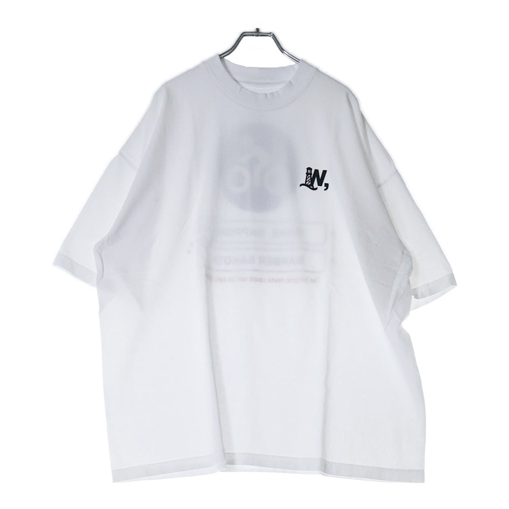 BBS BARBER SAKOTA(バーバーサコタ) ×WAKE SAPPORO bicycle route to wake Tshirt ウェイク札幌 バイシクルプリントTシャツ ホワイト