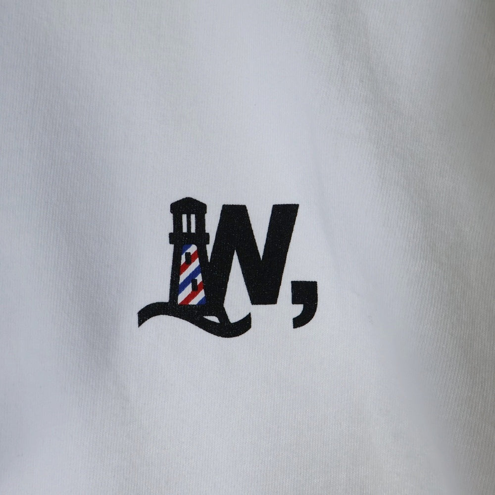 BBS BARBER SAKOTA(バーバーサコタ) ×WAKE SAPPORO bicycle route to wake Tshirt ウェイク札幌 バイシクルプリントTシャツ ホワイト