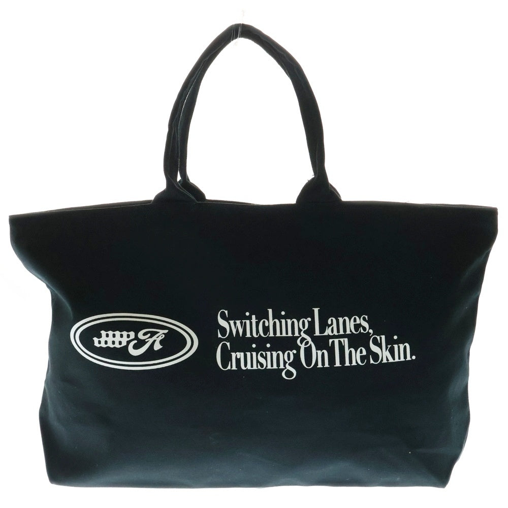 4.W.A JEWELRY SUPPLY(フォーウィールドアソシエーション ジュエリーサプライ) EMBLEM LOGO TOTE BAG エンブレムロゴ トートバッグ ブラック