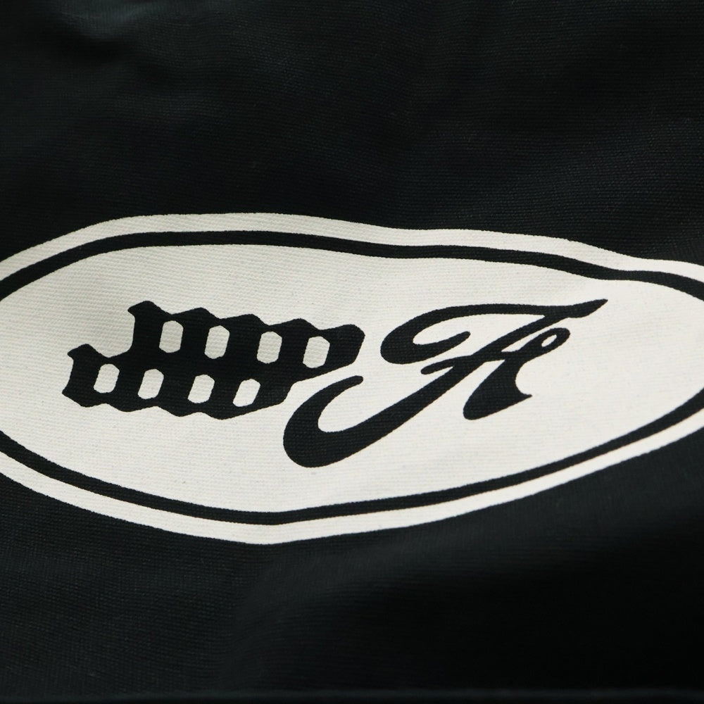 4.W.A JEWELRY SUPPLY(フォーウィールドアソシエーション ジュエリーサプライ) EMBLEM LOGO TOTE BAG エンブレムロゴ トートバッグ ブラック