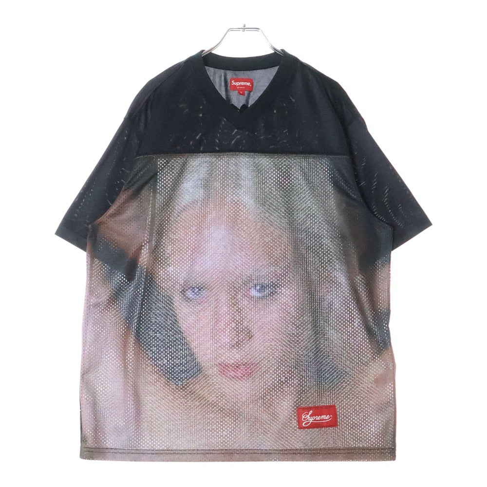 SUPREME(シュプリーム) 22SS Gummo Football Top ガンモドット フットボール トップ メッシュ半袖Tシャツ カットソー ブラック