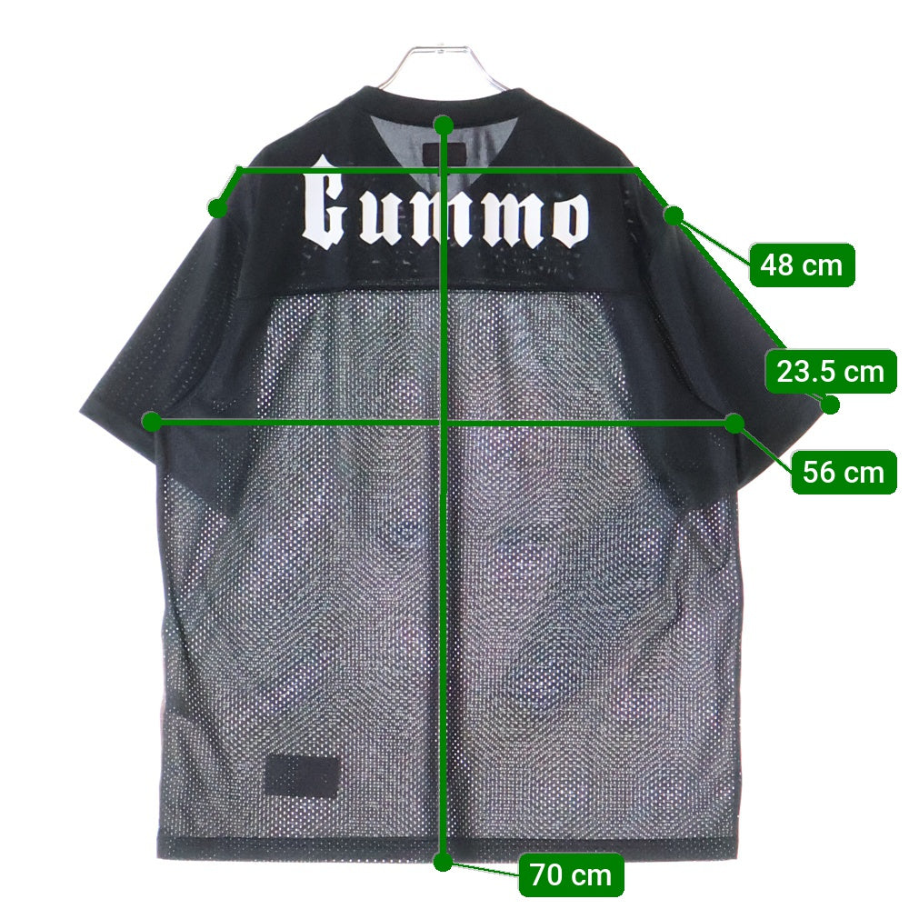 SUPREME(シュプリーム) 22SS Gummo Football Top ガンモドット フットボール トップ メッシュ半袖Tシャツ カットソー ブラック