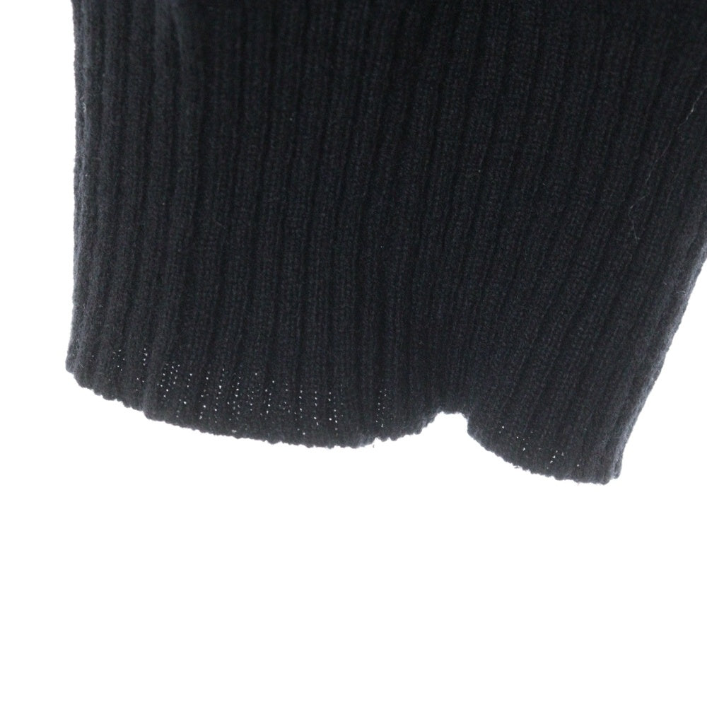 Sacai(サカイ) 22AW MADSAKI KNIT PULLOVER フロント刺繍 クルーネック ウールニット セーター ブラック 22-0443S