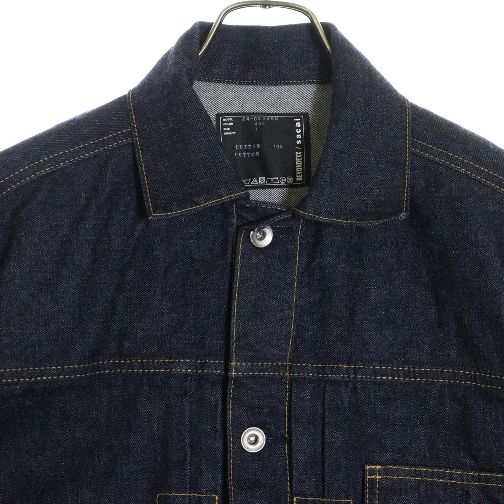 Sacai(サカイ) 24SS BEYONDEXX ビヨンデックス 1stタイプ デニム トラッカージャケット インディゴ 24-03349M