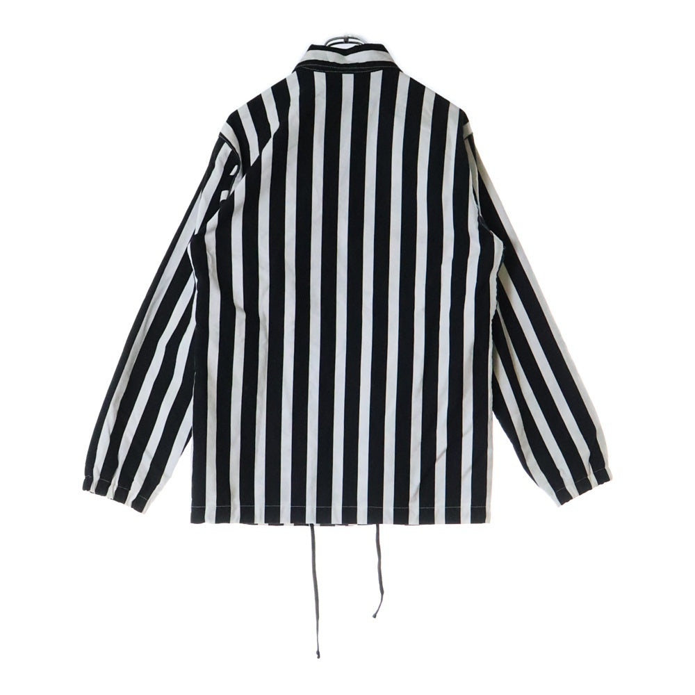 BLACK COMME des GARCONS(ブラックコムデギャルソン) 16AW AD2016 ストライプ 中綿 コーチジャケット ブラック/ホワイト 1R-J032