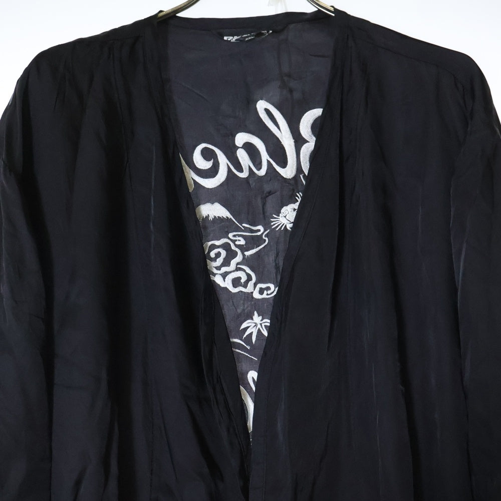 BLACK COMME des GARCONS(ブラックコムデギャルソン) 21SS AD2020 バック刺繍 ロング スーベニアコート ブラック 1G-C006
