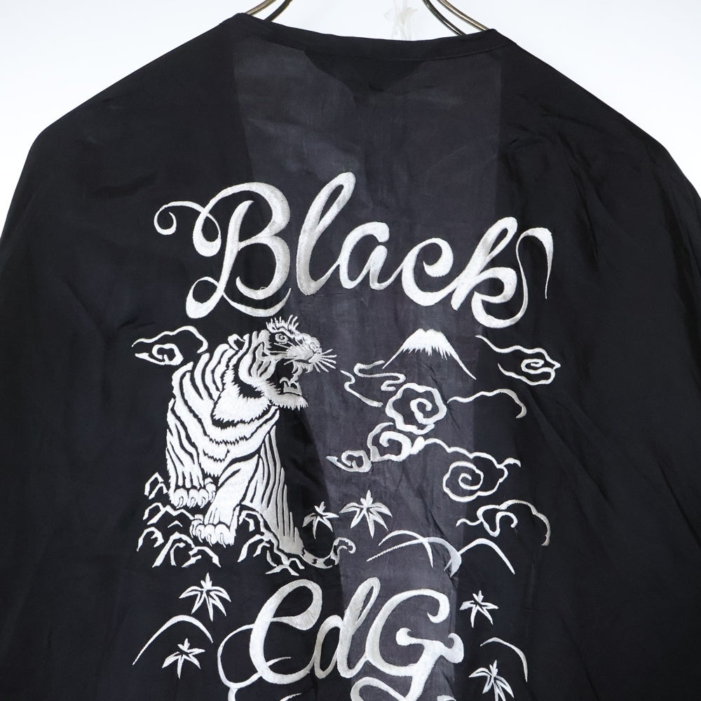 BLACK COMME des GARCONS(ブラックコムデギャルソン) 21SS AD2020 バック刺繍 ロング スーベニアコート ブラック 1G-C006
