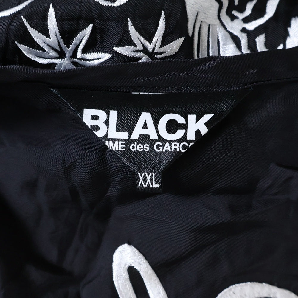 BLACK COMME des GARCONS(ブラックコムデギャルソン) 21SS AD2020 バック刺繍 ロング スーベニアコート ブラック 1G-C006