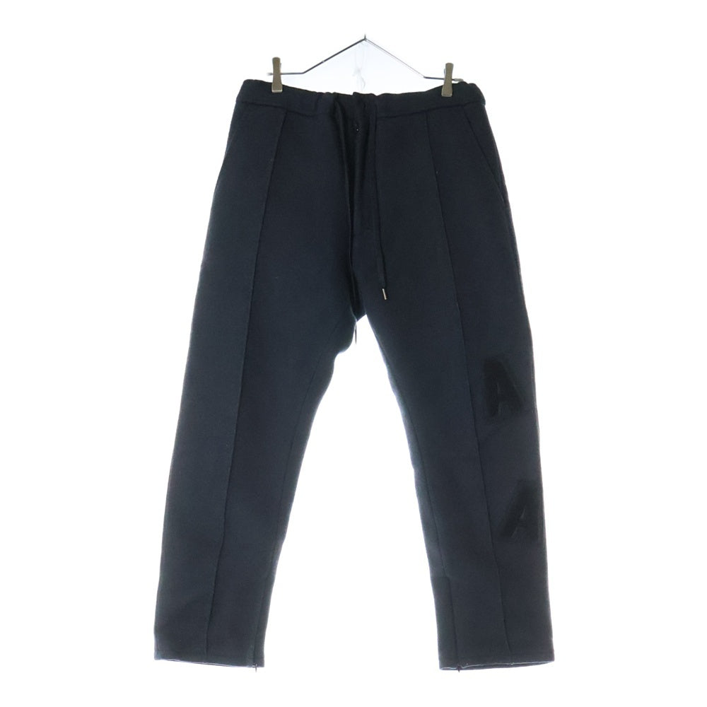 SEVESKIG(セヴシグ) 22AW W.A.H. AWARD TRACK PANTS アワード ウール トラックパンツ ブラック PT-SV-NNA-1004