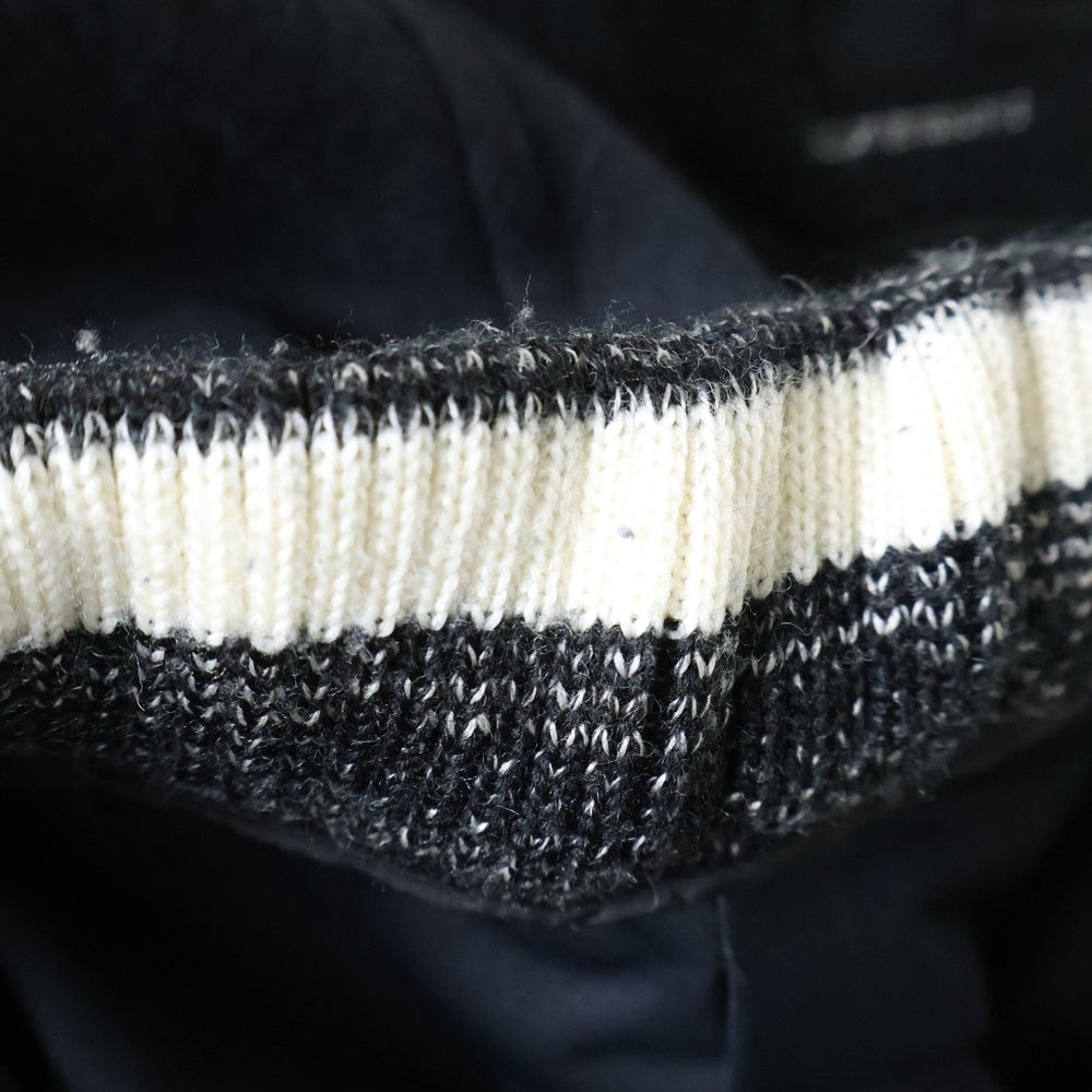 SEVESKIG(セヴシグ) 22AW W.A.H. AWARD TRACK PANTS アワード ウール トラックパンツ ブラック PT-SV-NNA-1004