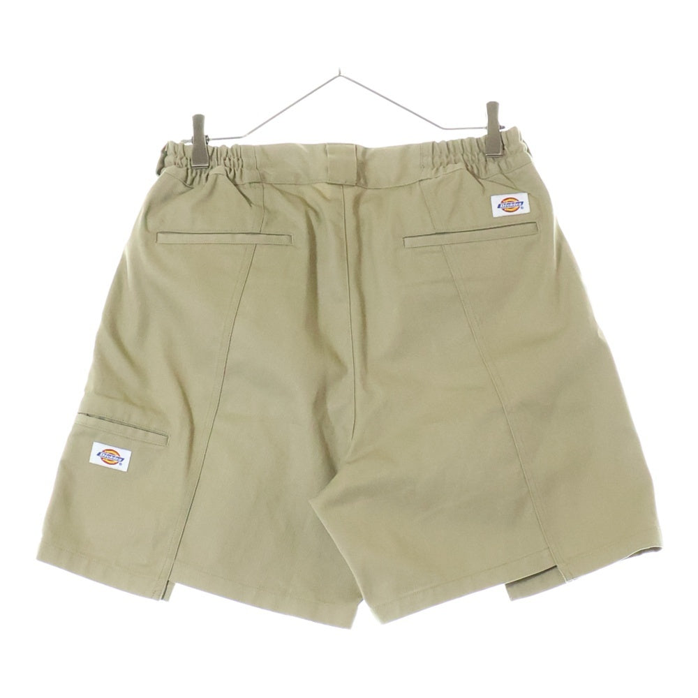 Dickies(ディッキーズ) ×ALWAYS OUT OF STOCK SWITCHED SHORTS オールウェイズアウトオブストック 切替デザイン ポリコットン ワークショーツ ハーフパンツ ベージュ HA-223106306