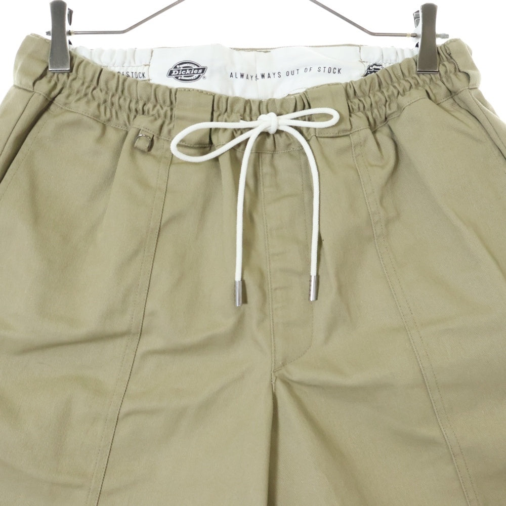 Dickies(ディッキーズ) ×ALWAYS OUT OF STOCK SWITCHED SHORTS オールウェイズアウトオブストック 切替デザイン ポリコットン ワークショーツ ハーフパンツ ベージュ HA-223106306