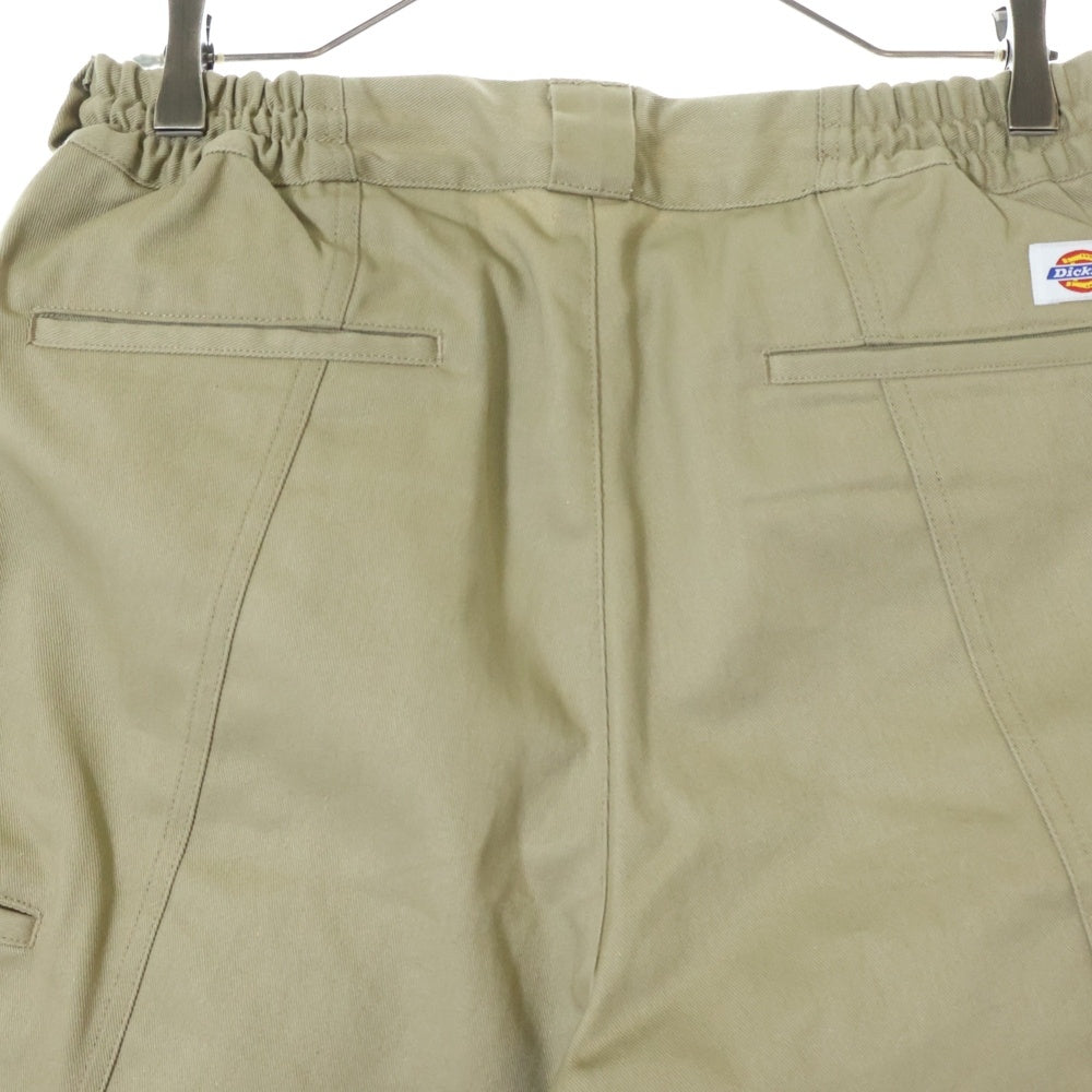Dickies(ディッキーズ) ×ALWAYS OUT OF STOCK SWITCHED SHORTS オールウェイズアウトオブストック 切替デザイン ポリコットン ワークショーツ ハーフパンツ ベージュ HA-223106306