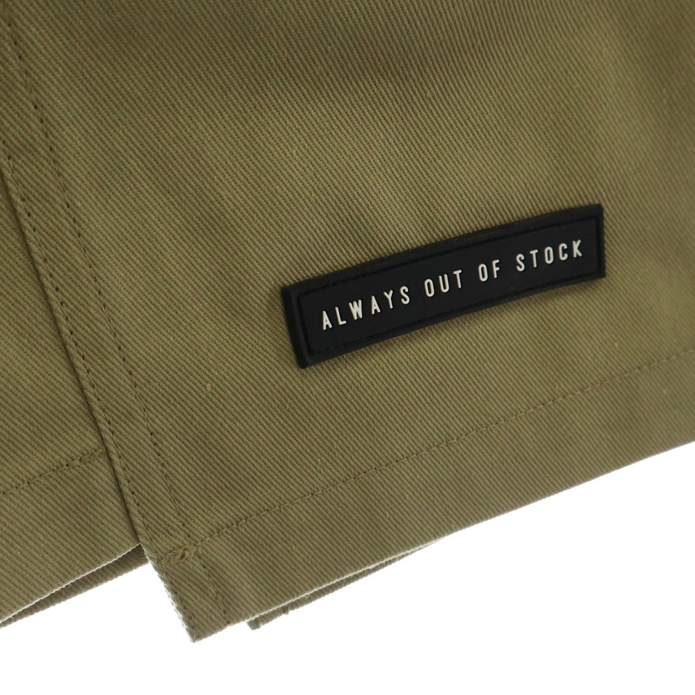 Dickies(ディッキーズ) ×ALWAYS OUT OF STOCK SWITCHED SHORTS オールウェイズアウトオブストック 切替デザイン ポリコットン ワークショーツ ハーフパンツ ベージュ HA-223106306