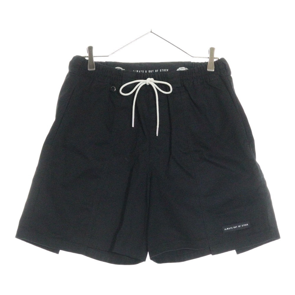 Dickies(ディッキーズ) ×ALWAYS OUT OF STOCK SWITCHED SHORTS オールウェイズアウトオブストック 切替デザイン ポリコットン ワークショーツ ハーフパンツ ブラック HA-223106306