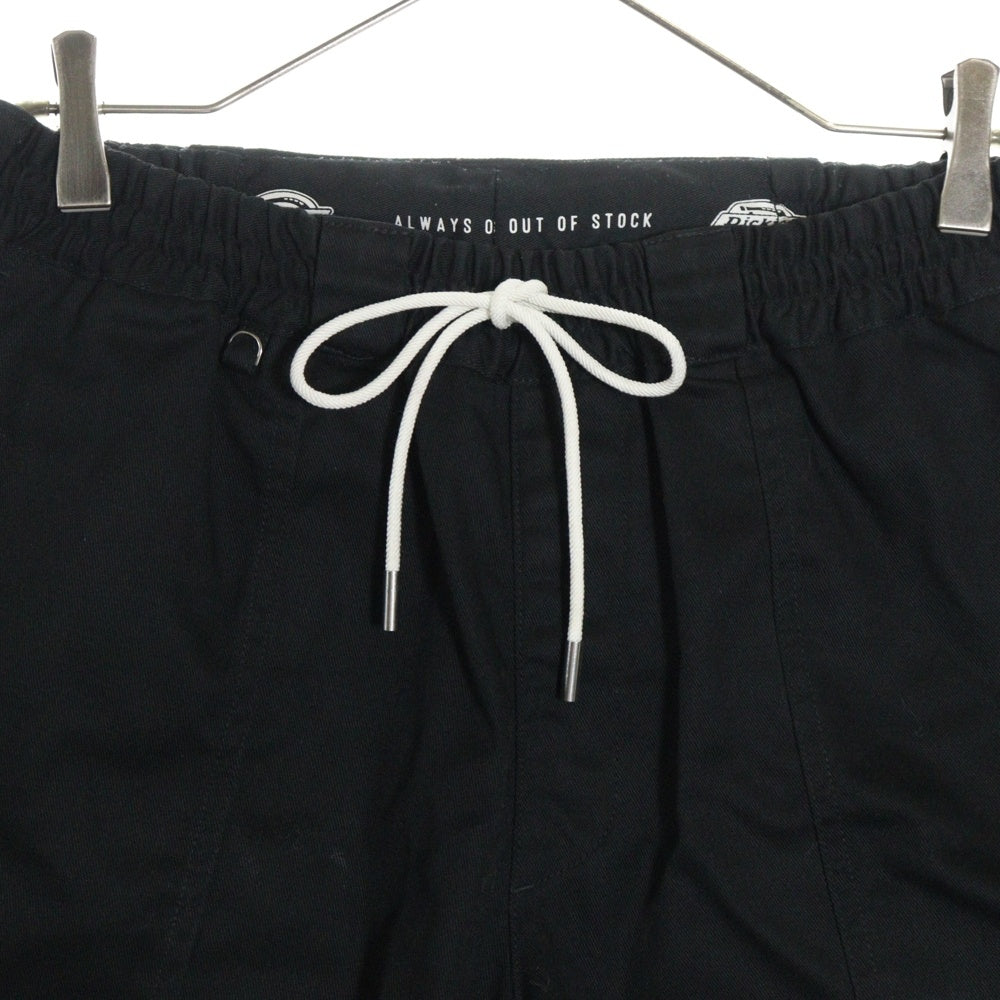 Dickies(ディッキーズ) ×ALWAYS OUT OF STOCK SWITCHED SHORTS オールウェイズアウトオブストック 切替デザイン ポリコットン ワークショーツ ハーフパンツ ブラック HA-223106306